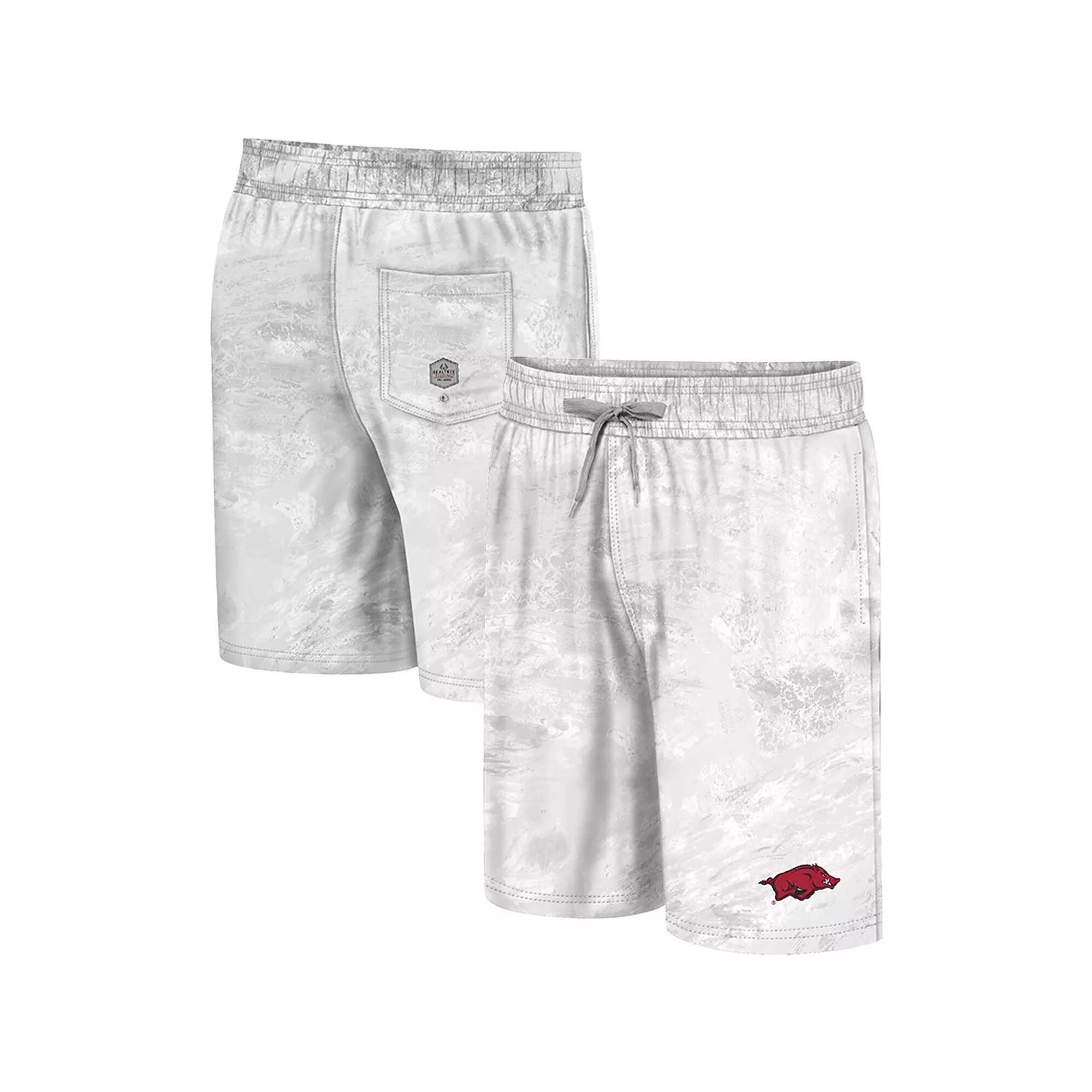 Men's Colosseum White Rutgers Scarlet Knights Realtree Aspect Ohana Swim Shorts, Size: 3XL Product Image
