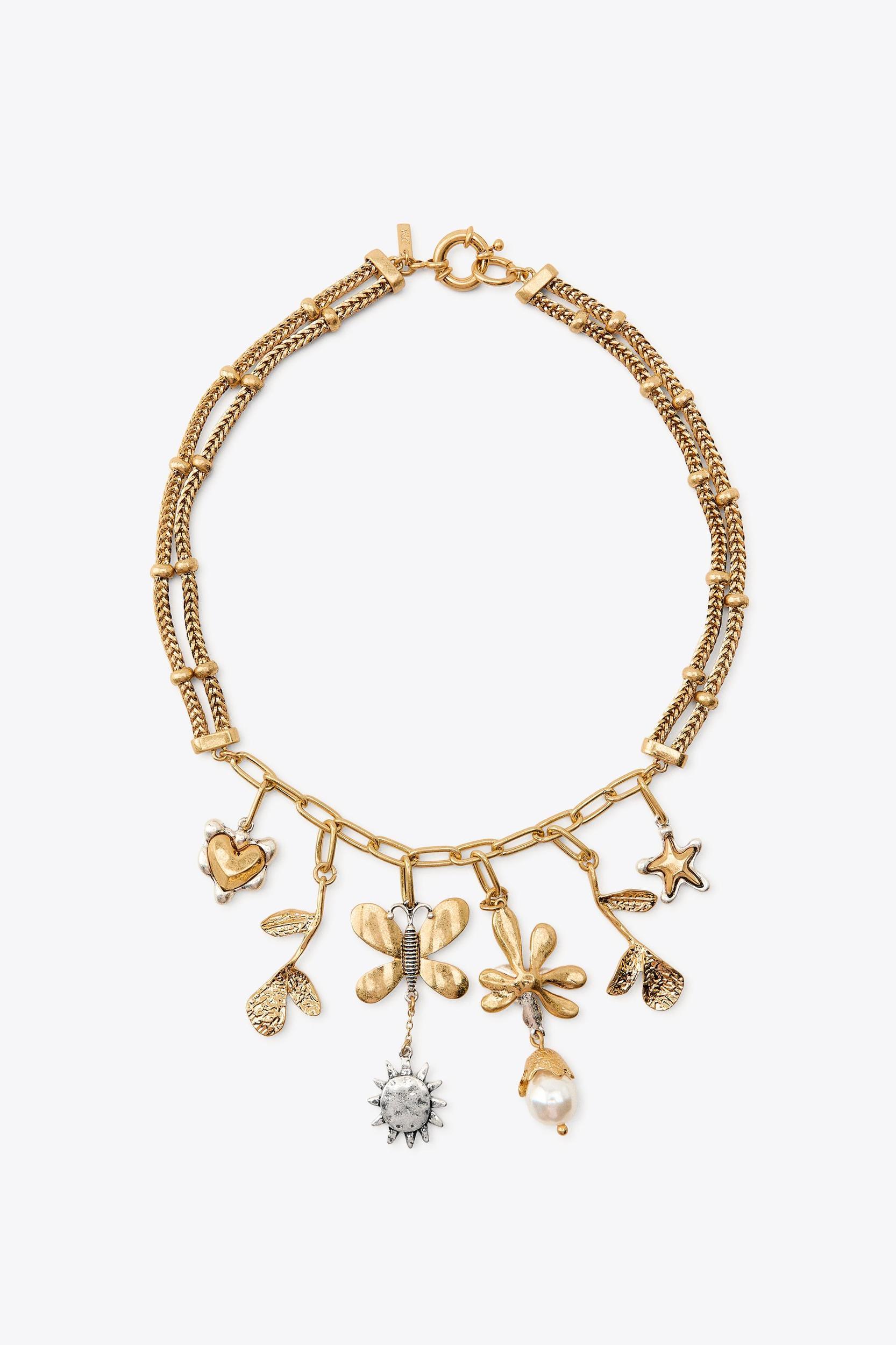 BUTTERFLY CHARM COMBINATION NECKLACE Product Image
