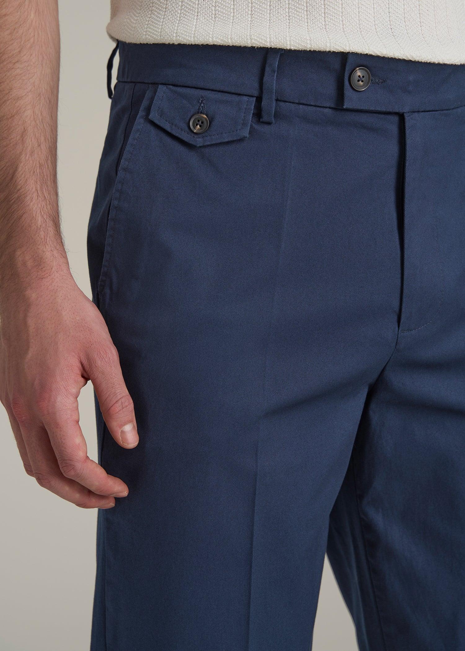 Refined Chinos for Tall Men in Navy Product Image