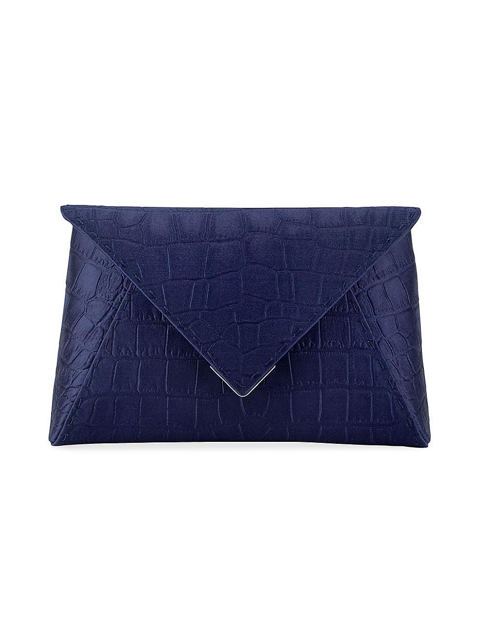 Womens Lee Pouchet Small Stamped Satin with Silver Hardware Product Image