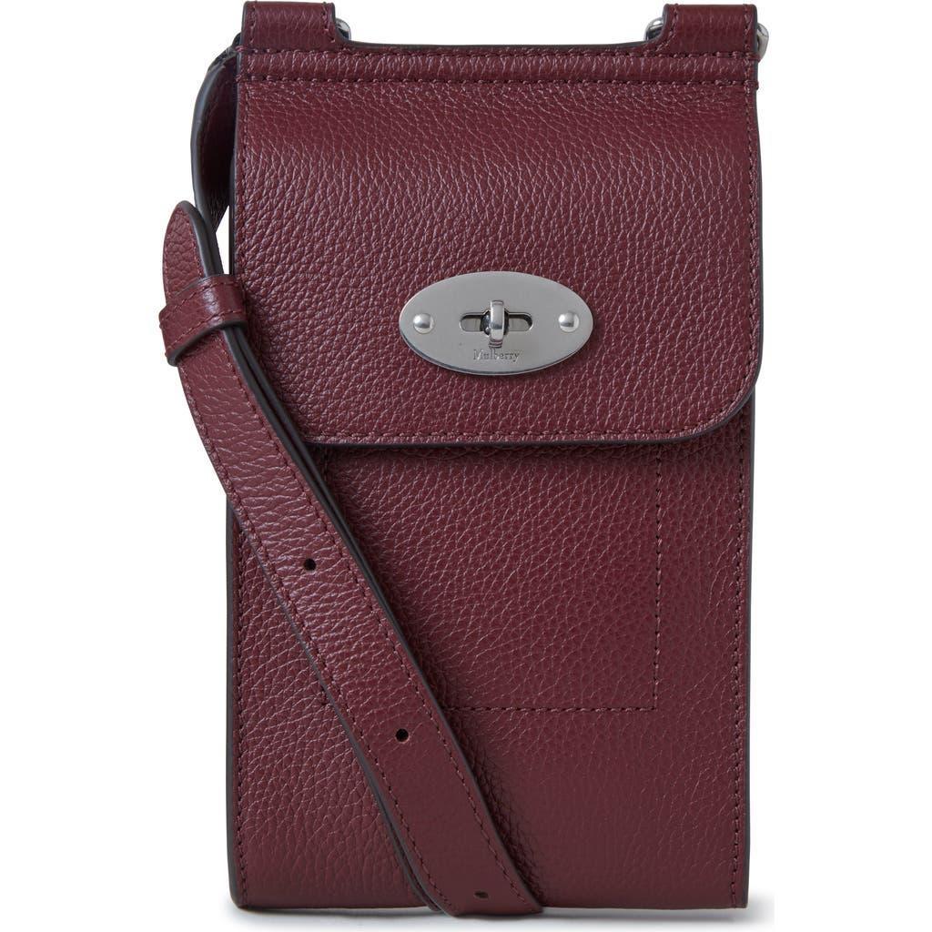 MULBERRY Mini Antony Pouch Small Classic Grain In Red Product Image