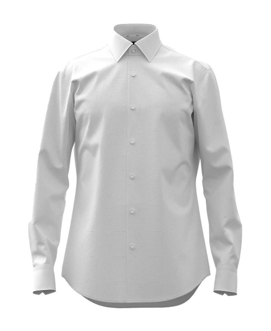 HUGO BOSS Long-sleeved Shirt In Gray Product Image
