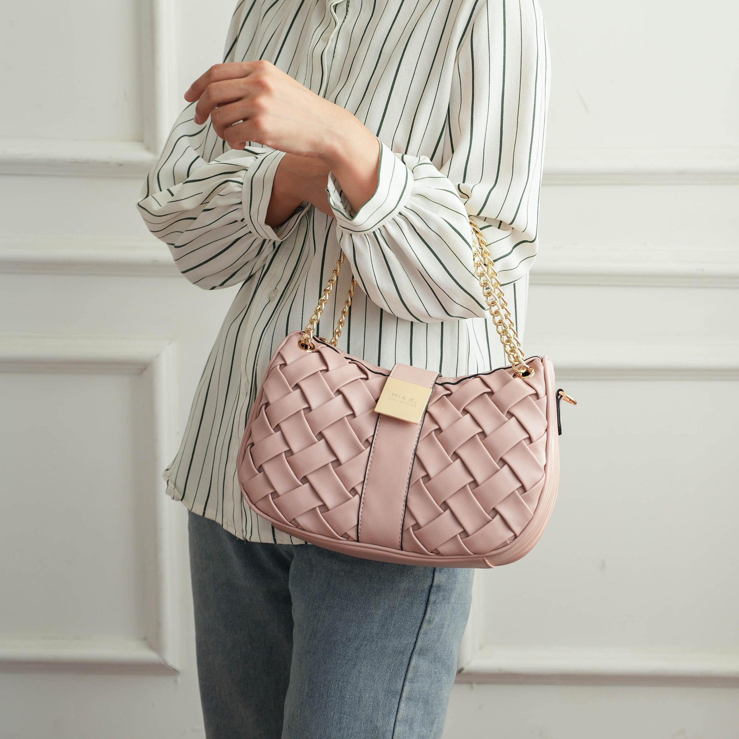 MKF Collection Women's Solari Braided Chain Shoulder Bag Female Product Image