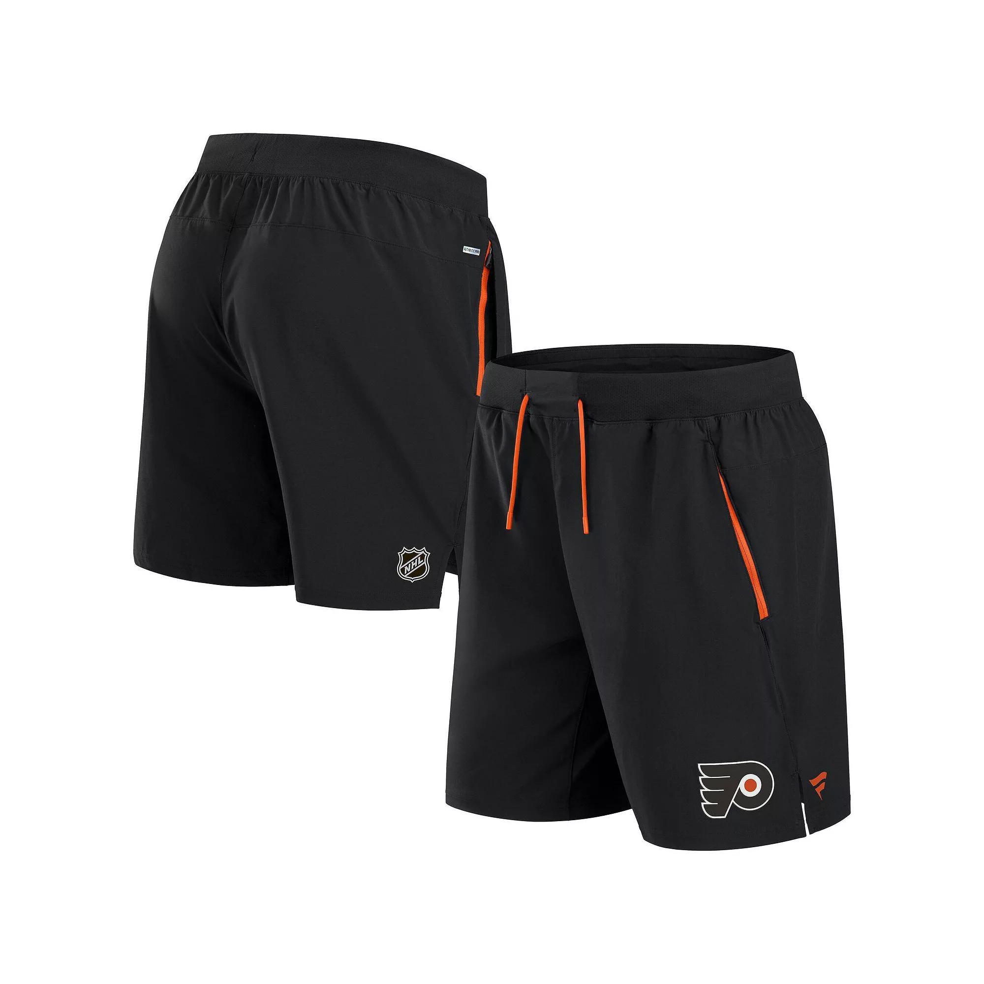 Men's Fanatics  Black Pittsburgh Penguins Authentic Pro Rink Performance Shorts, Size: 2XL Product Image