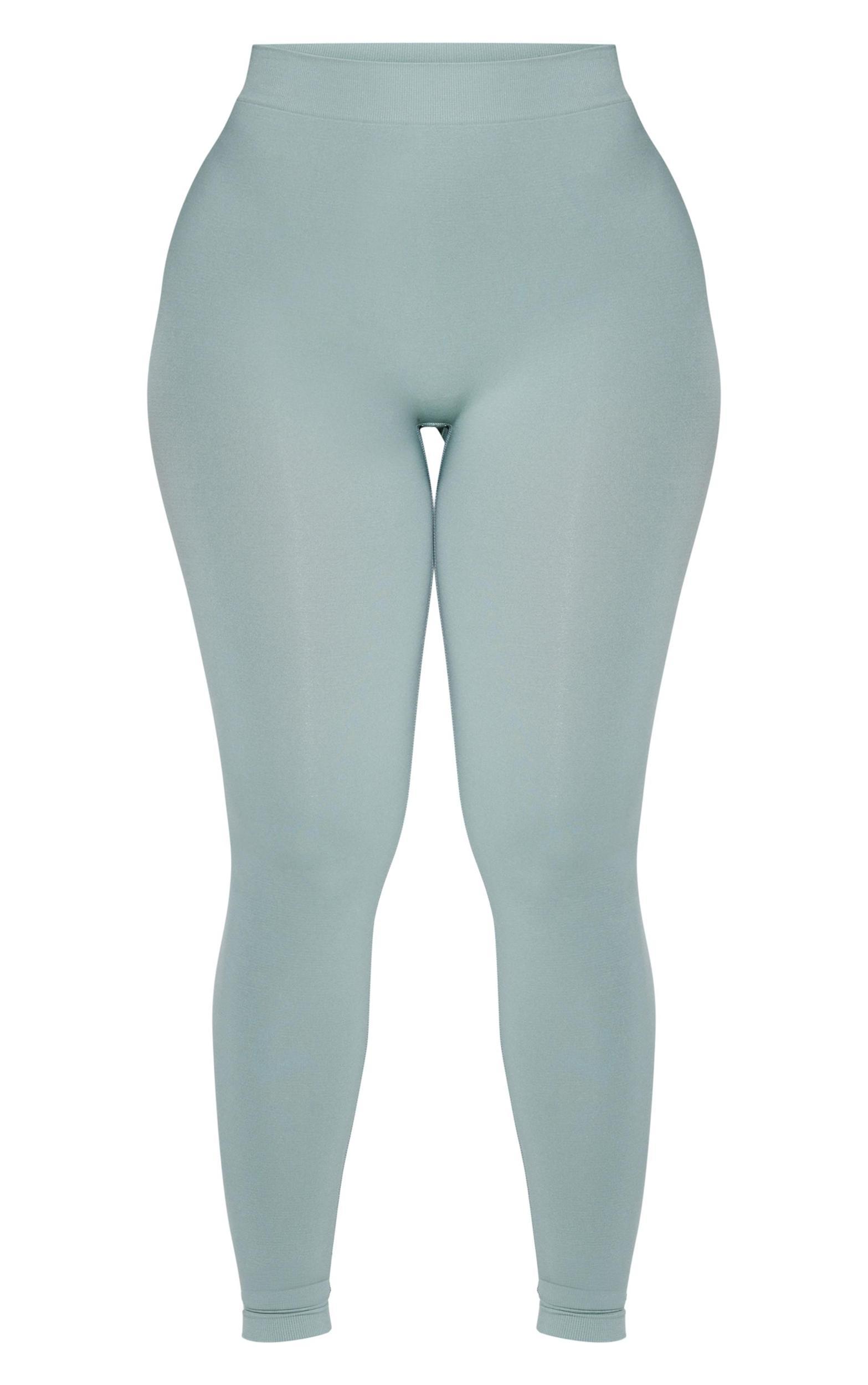Shape Sage Green Stretch Seamless High Waisted Leggings Product Image