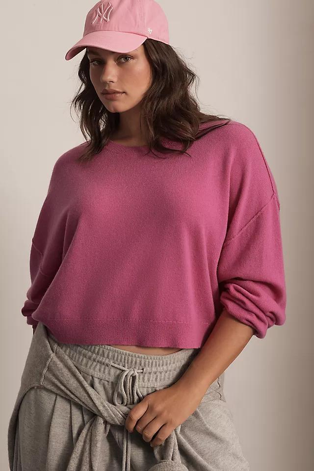 The Alani Cashmere Sweater by Pilcro: Cropped Crew-Neck Edition Product Image