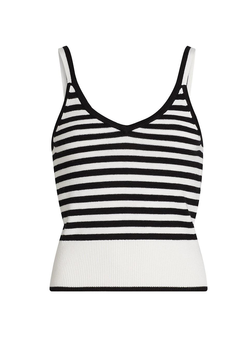 Womens Santina Striped Knit Tank Product Image