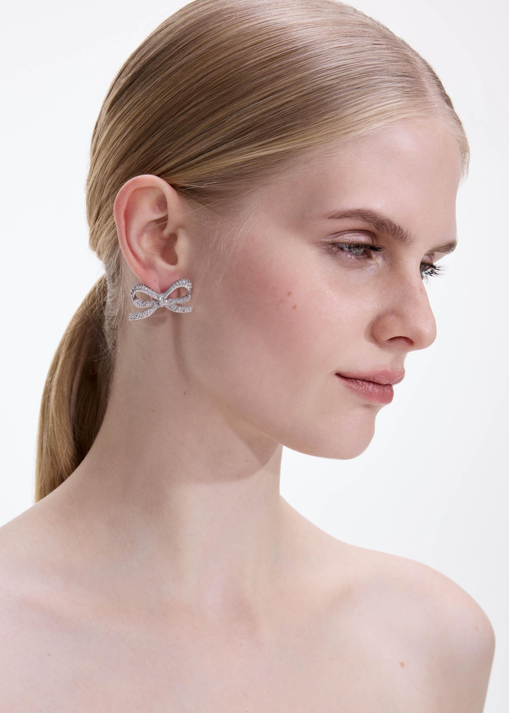 Crystal Bow Earrings Product Image
