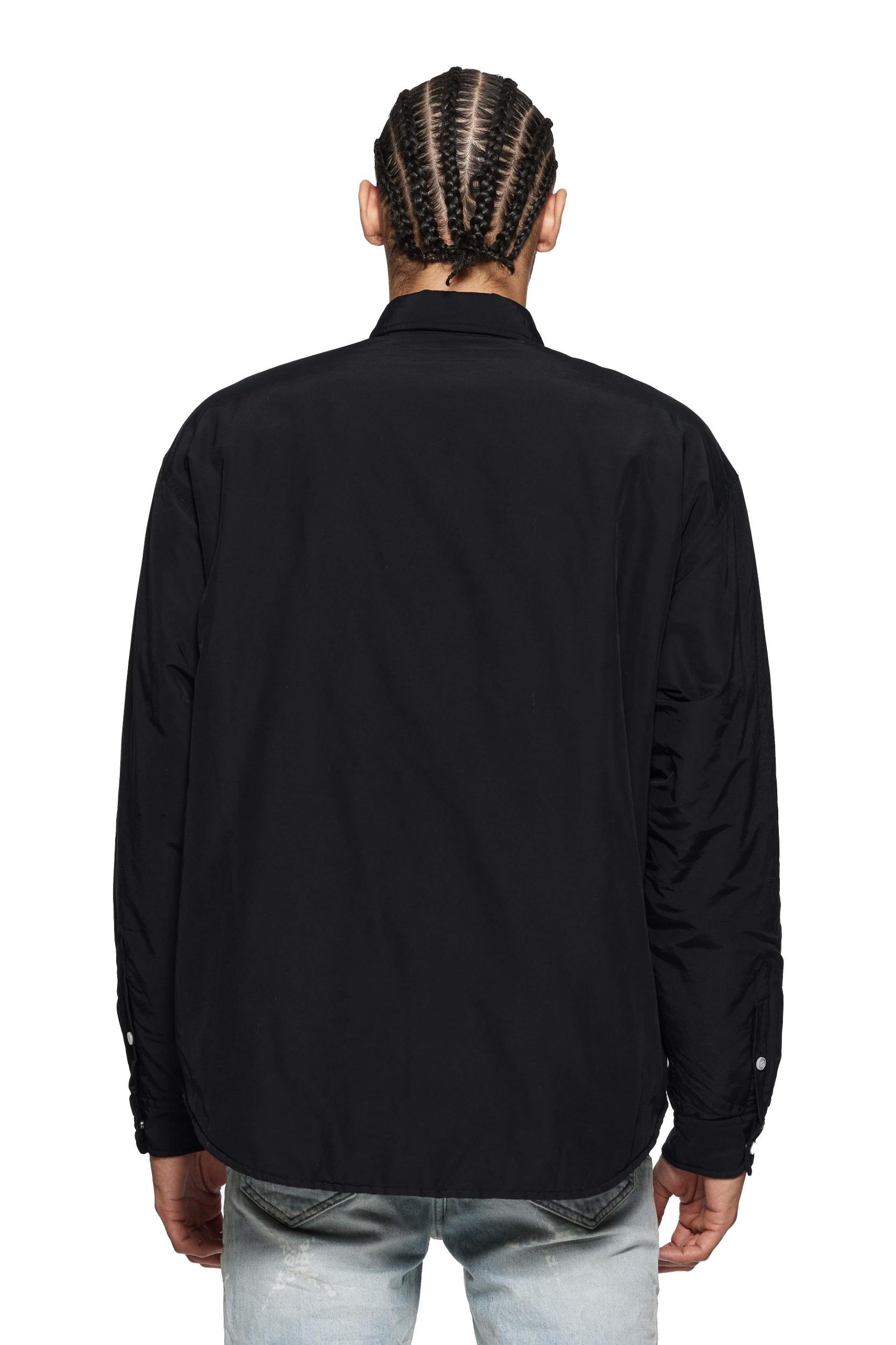 Snap Front Shirt Jacket Male Product Image