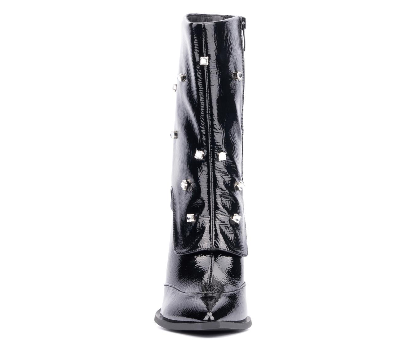 Women's Olivia Miller Bling Mid Calf Booties Product Image
