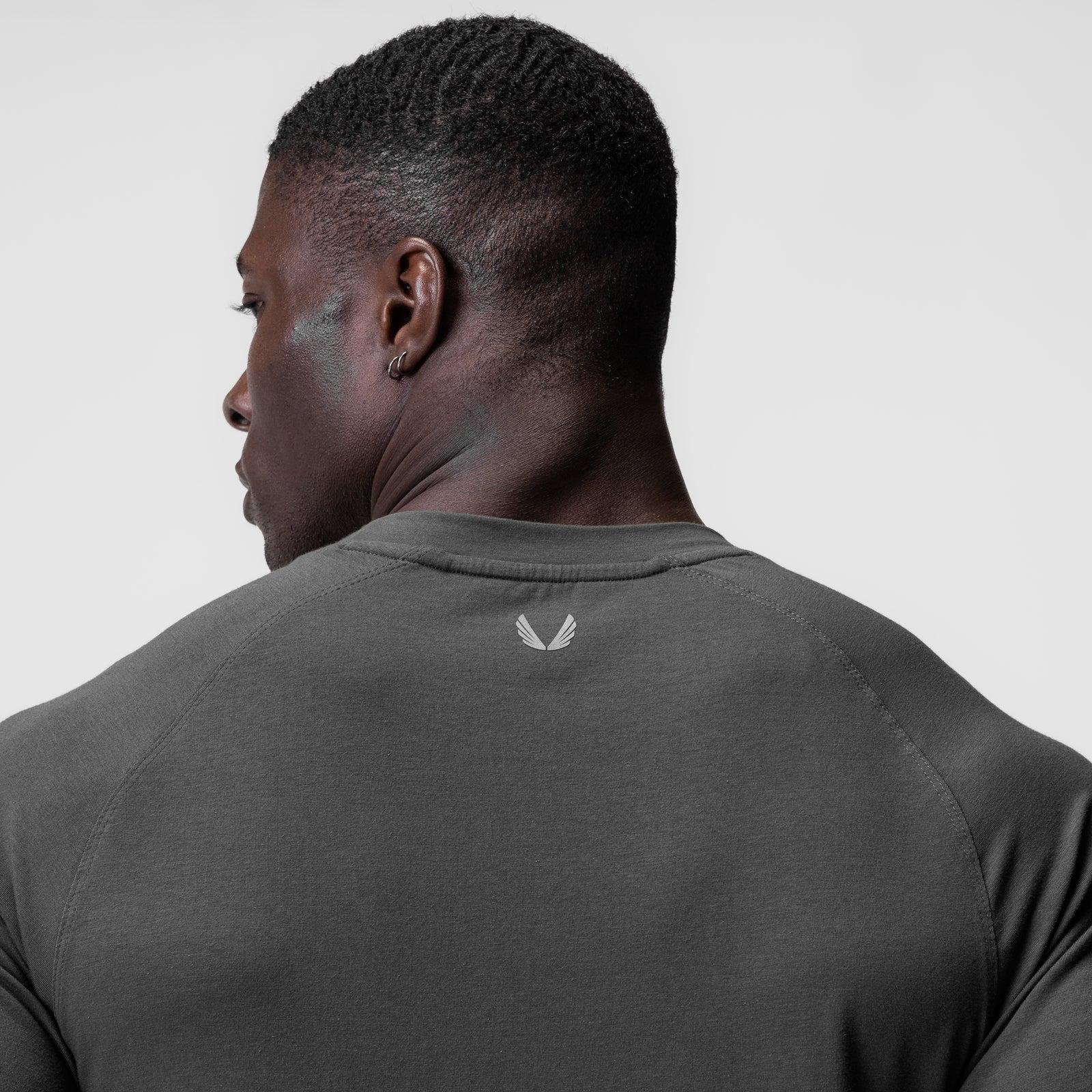 0919. Supima® Fitted Tee - Space Grey Product Image