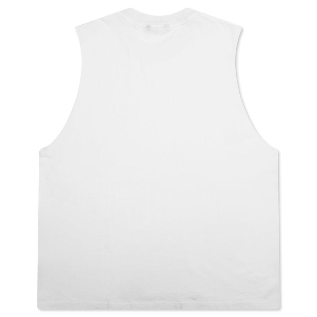 The Dean Sleeveless Tee - White Male Product Image