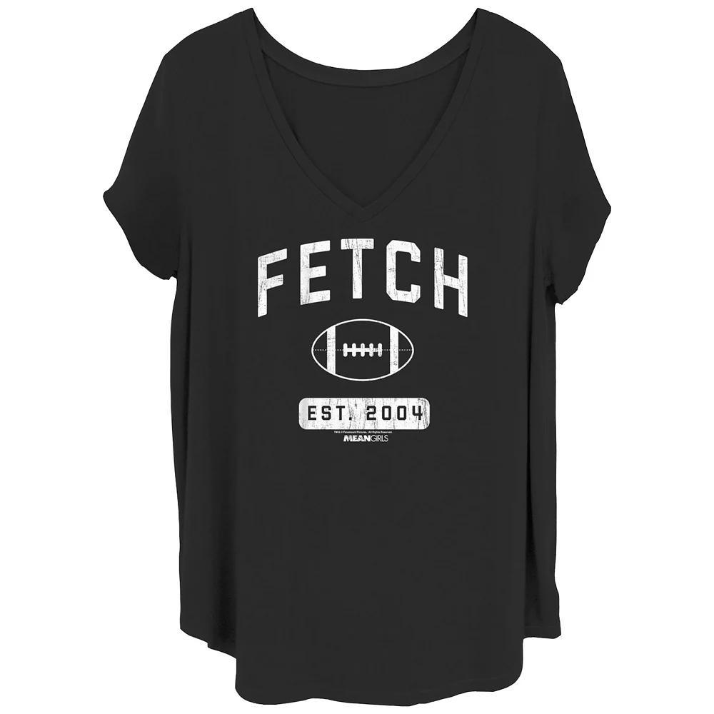 Juniors' Plus Size Athletic Fetch Graphic Tee, Women's, Size: 2XL, Black Product Image