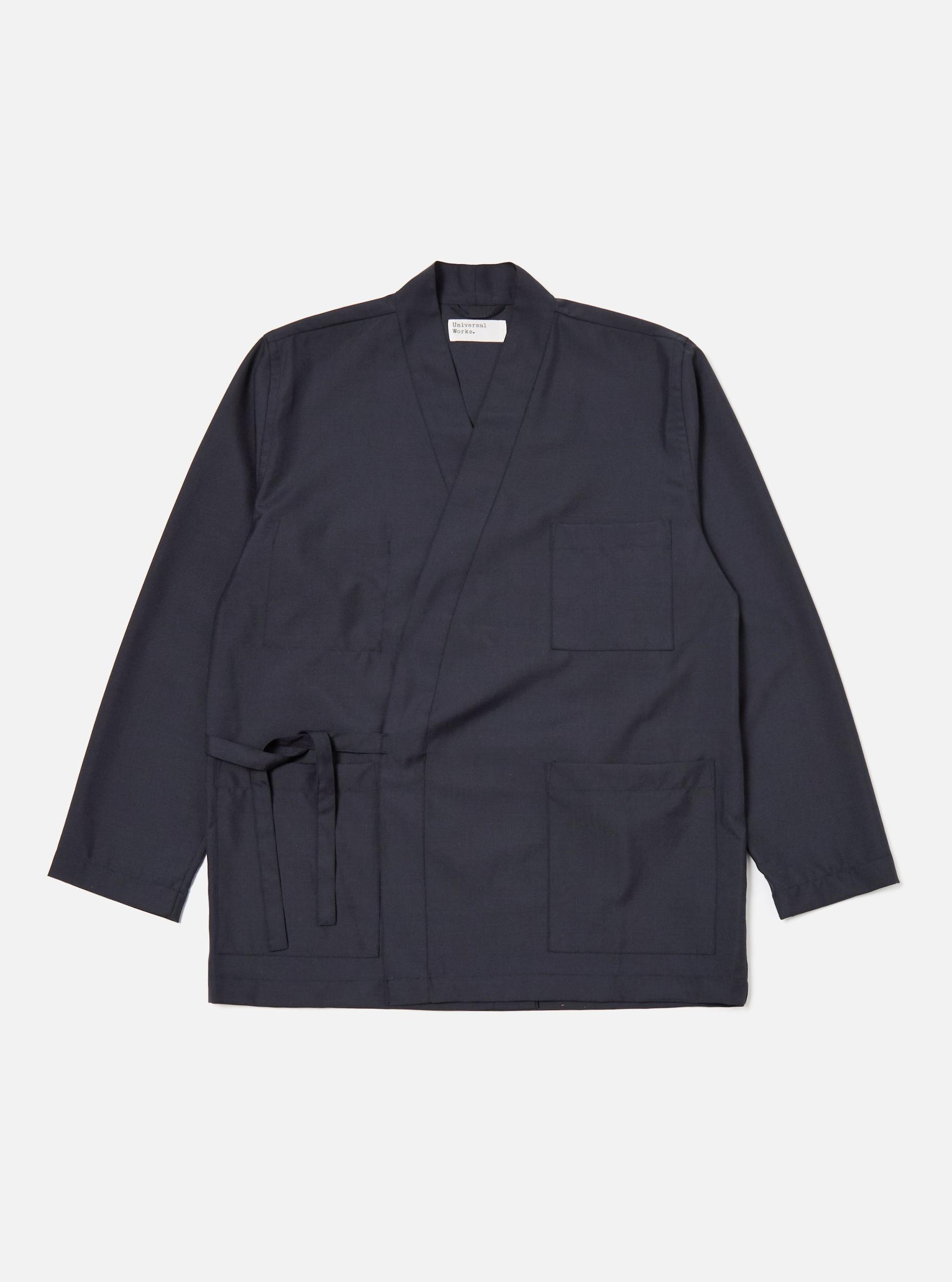 Navy Tropical Suiting Kyoto Work Jacket Product Image