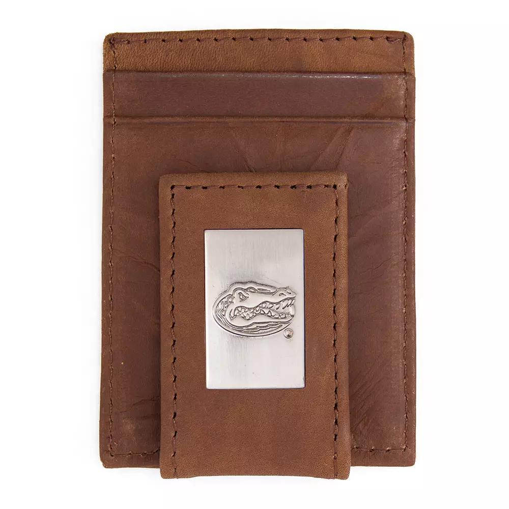 Men's Florida Gators Front-Pocket Wallet Money Clip, Brown Product Image
