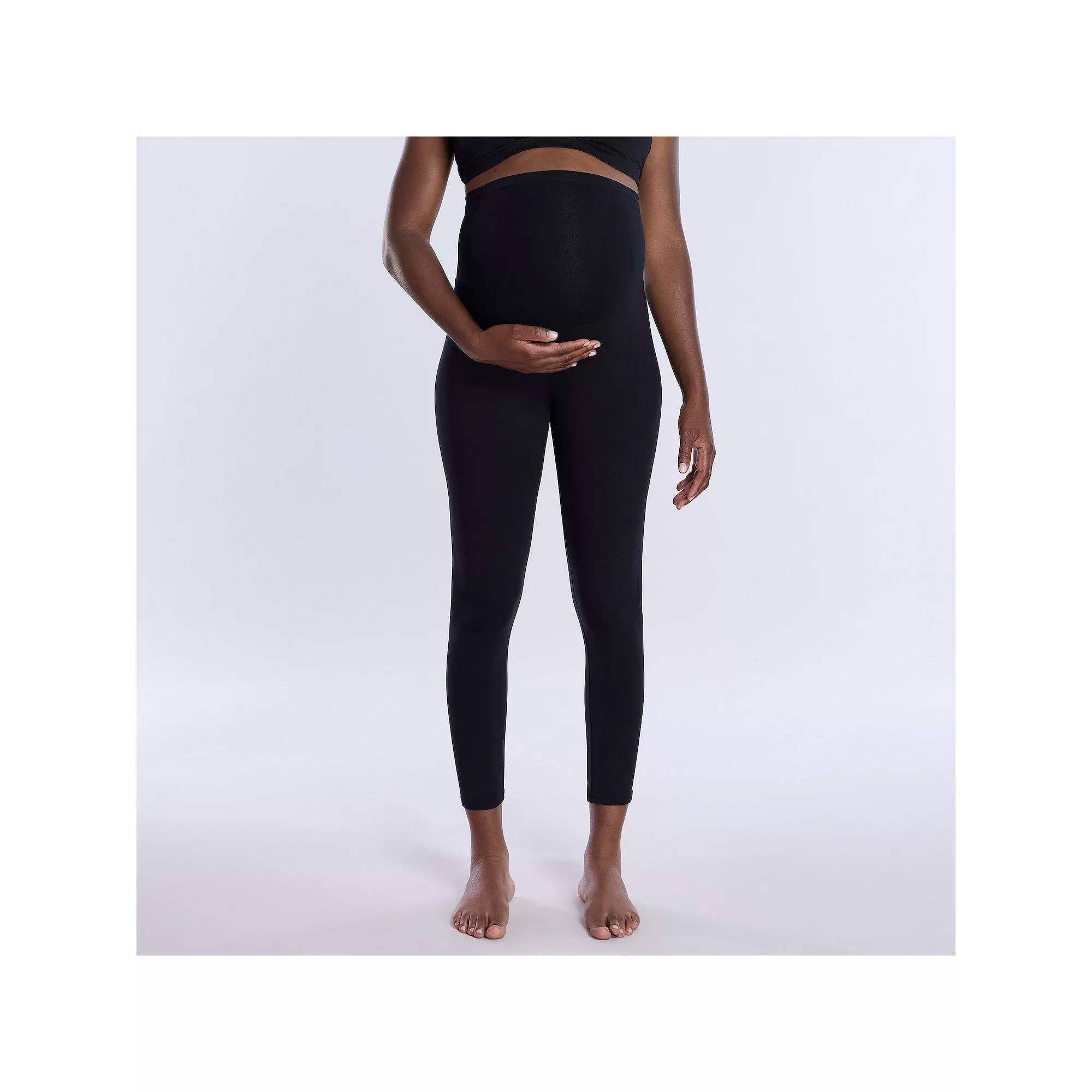 Maternity Motherhood Essential Full Length Leggings, Women's, Size: XXL-MAT, Black Product Image