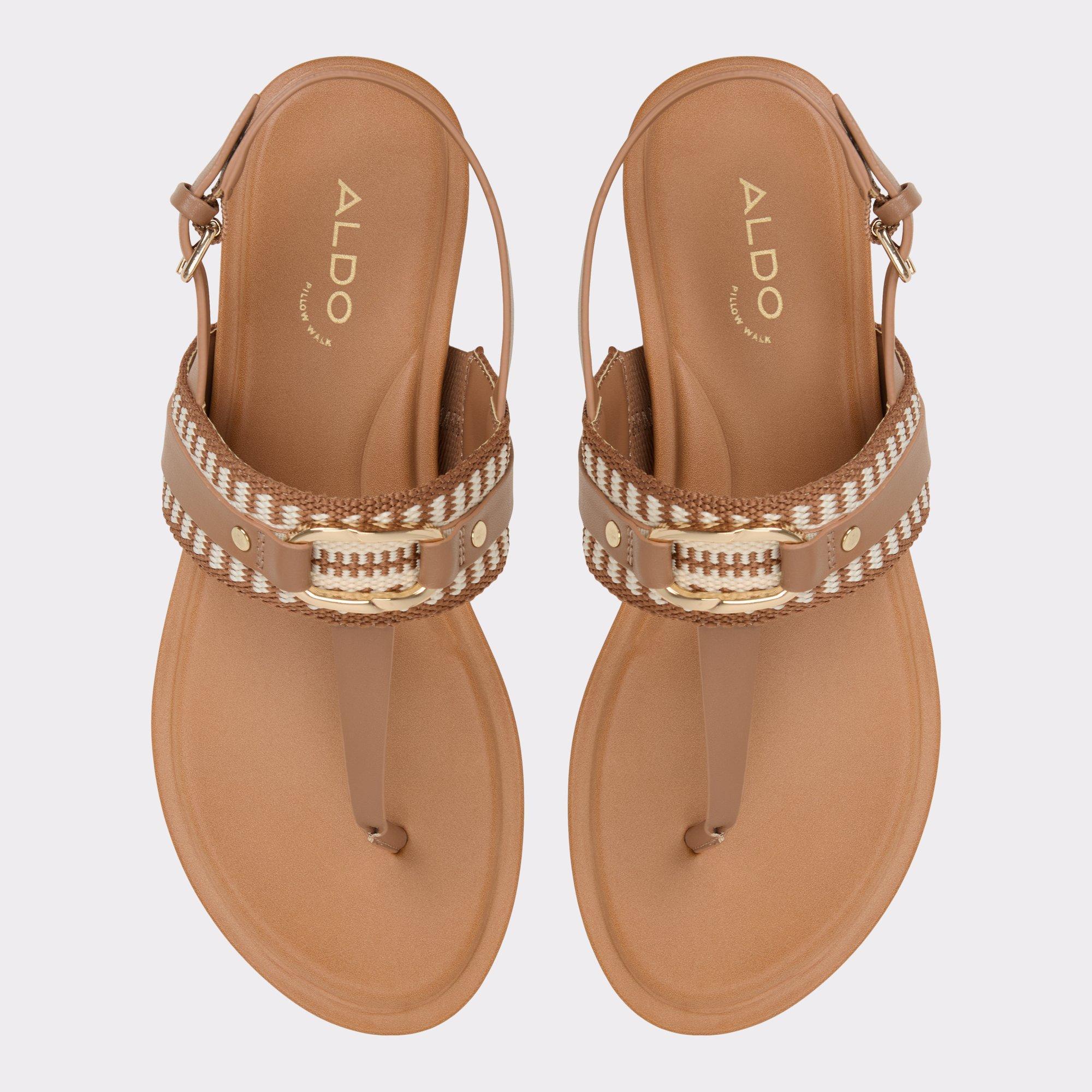 ALDO Taylen - Women's Footbed Sandal Sandals - Brown, Size 8 Product Image