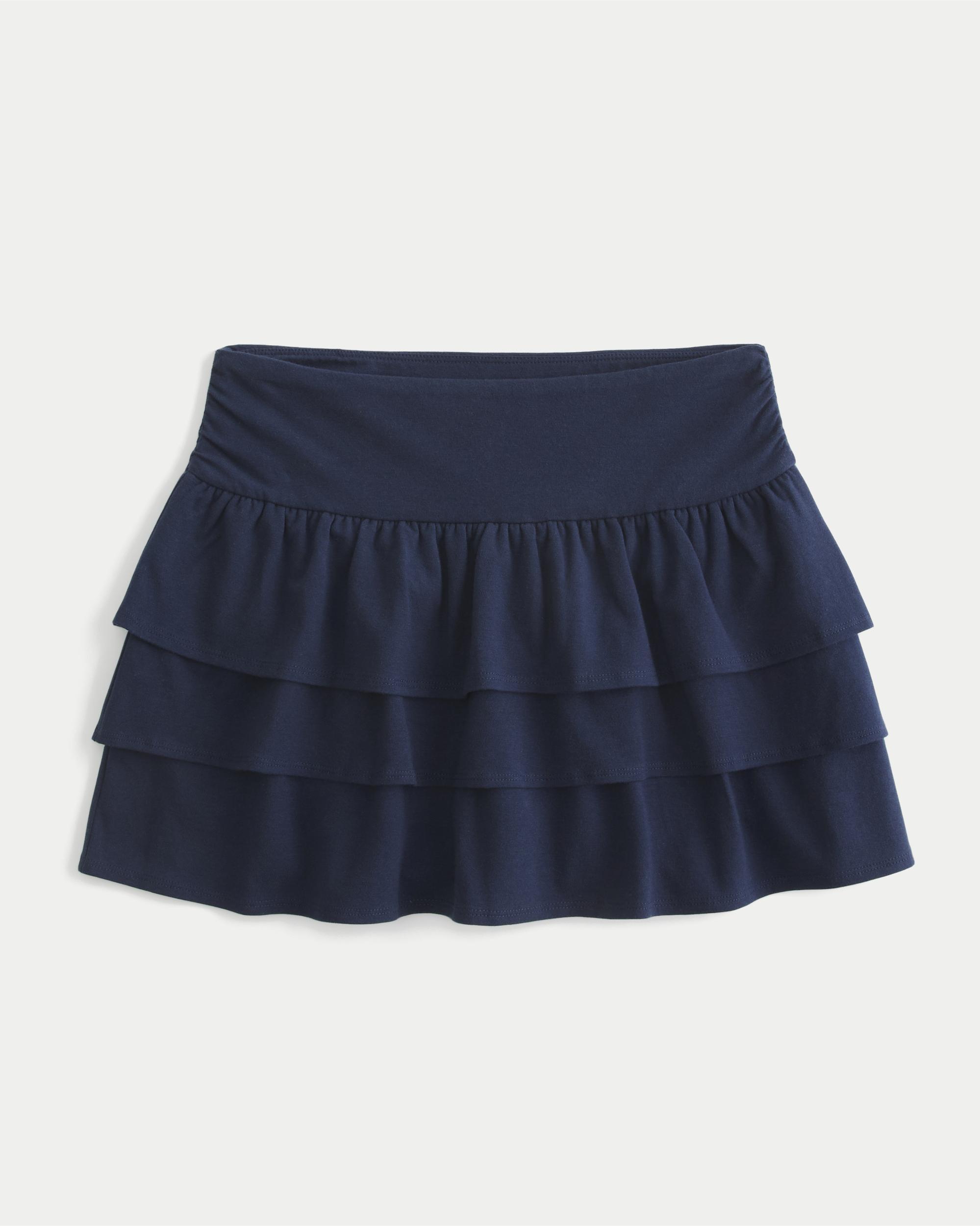 Ruffle Knit Mini Skort Product Image