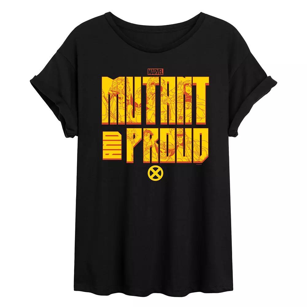 Juniors Marvel X-Men Mutant and Proud Oversized Tee, Girls Product Image