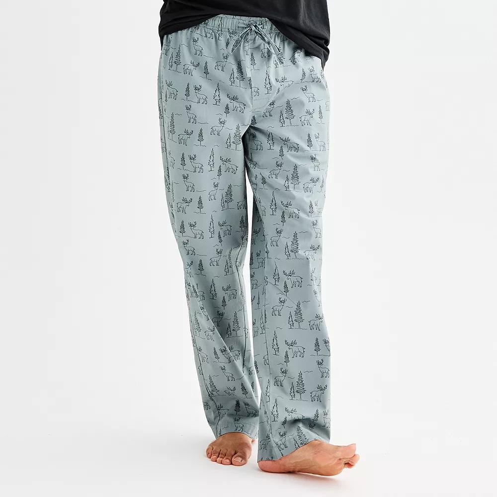 Men's Sonoma Goods For Life® Woven Pajama Pants, Size: XL, Deer Print Product Image