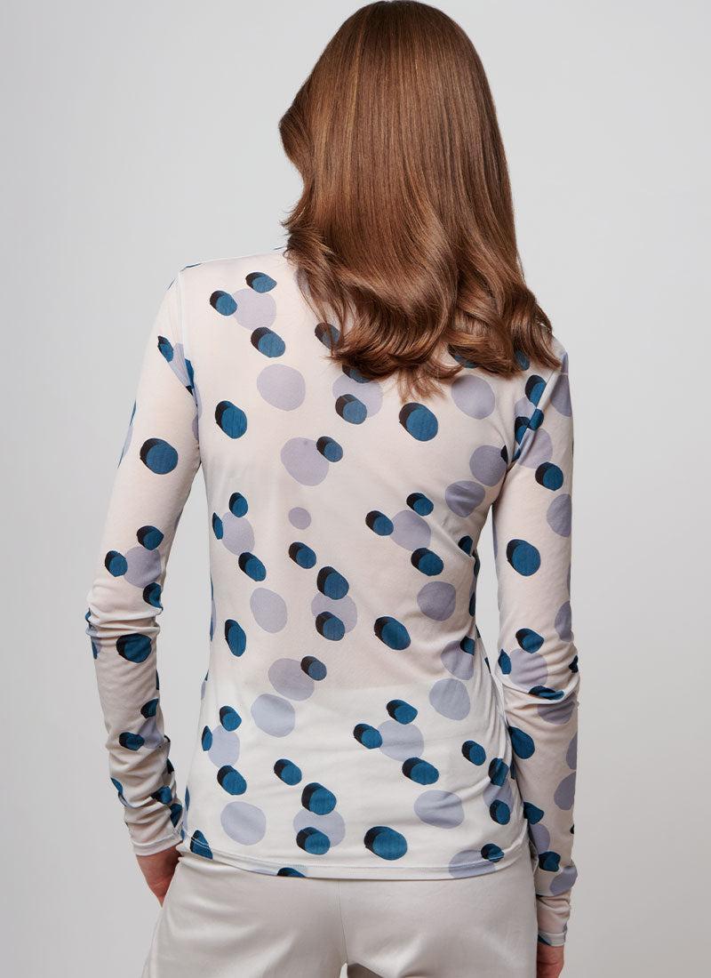 Max Mara Cappa Mesh Dot Long Sleeve Top Product Image