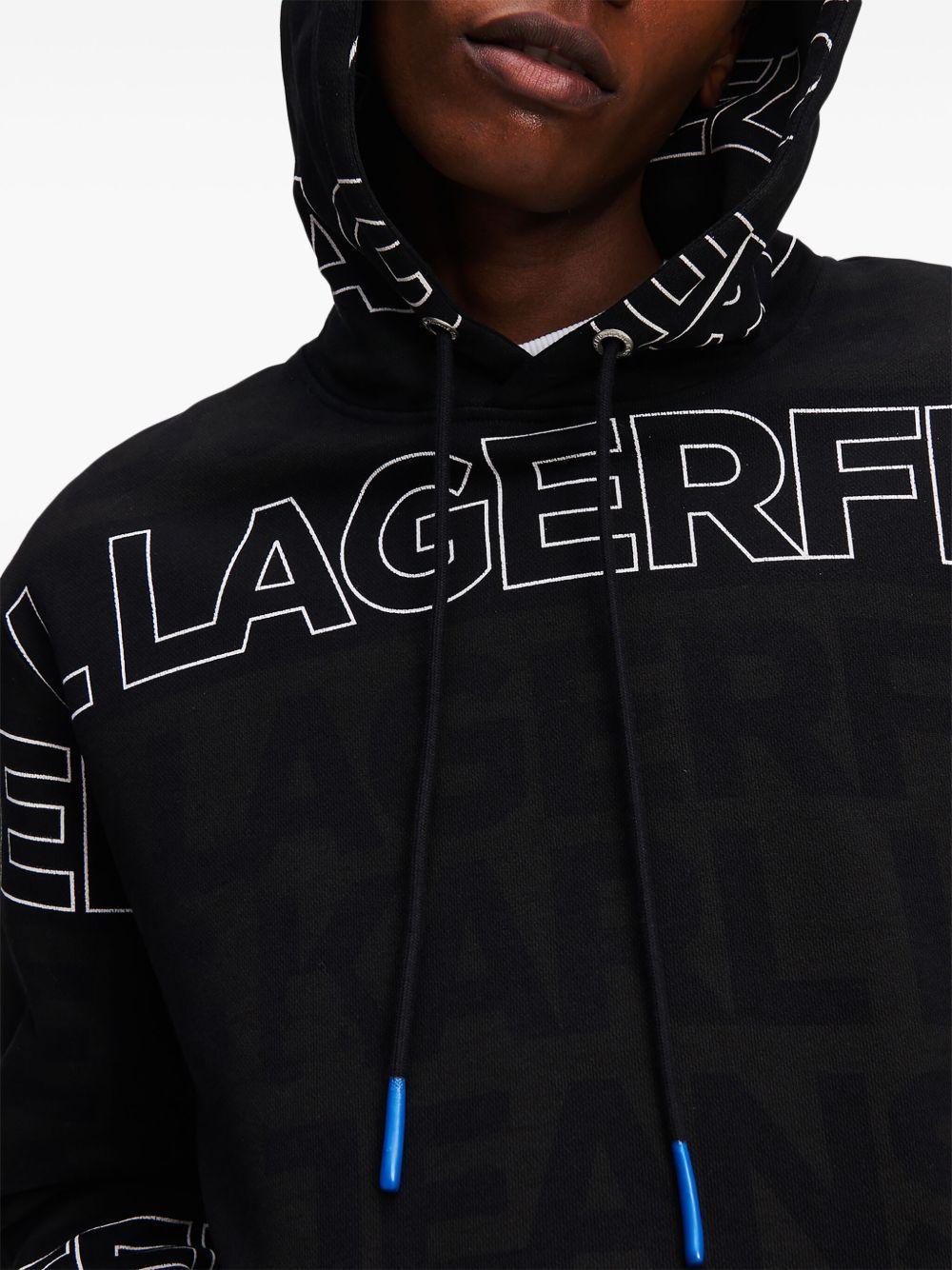 logo-embroidered hoodie Product Image