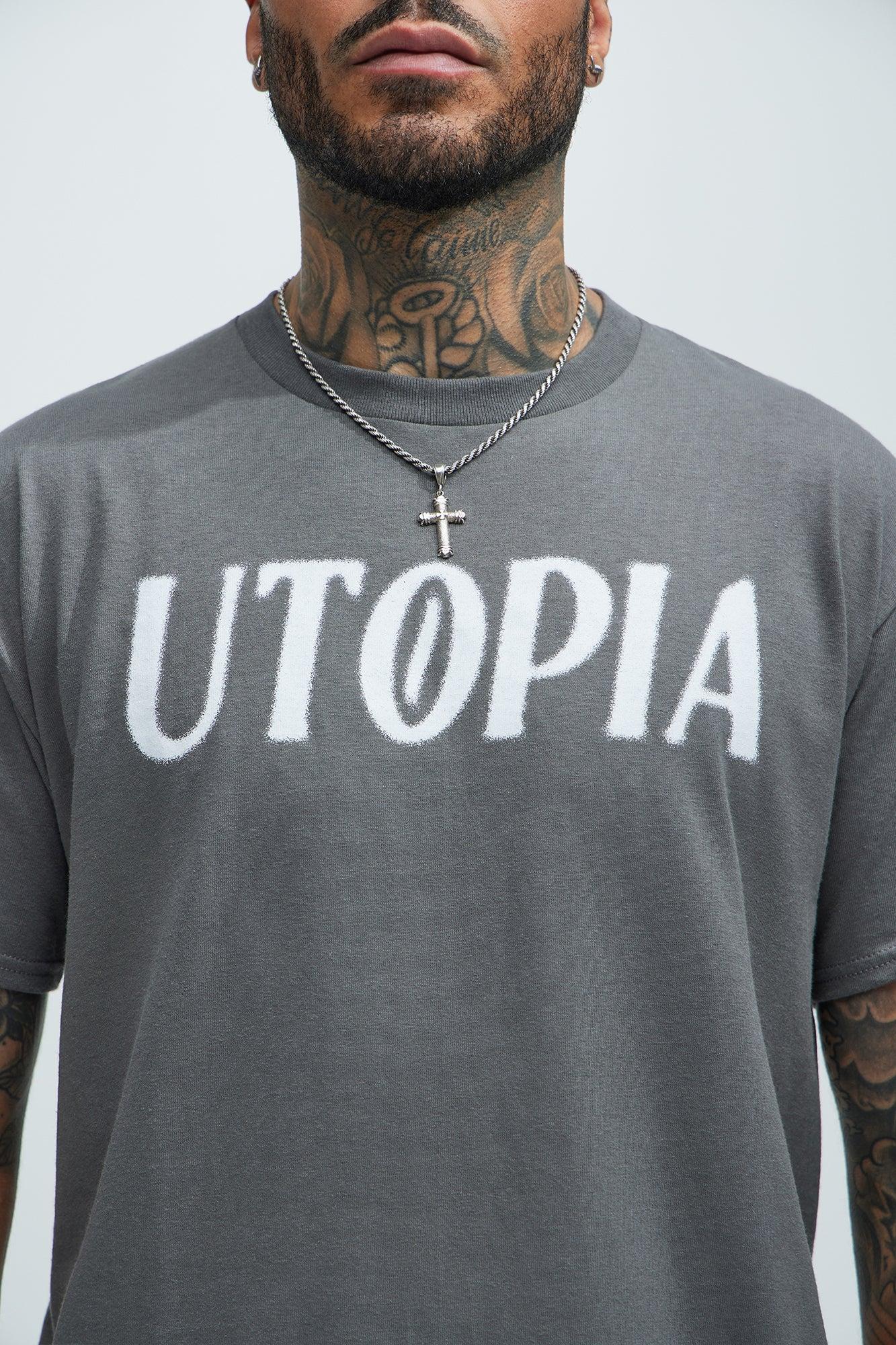 Utopia Now Short Sleeve Tee - Charcoal Product Image