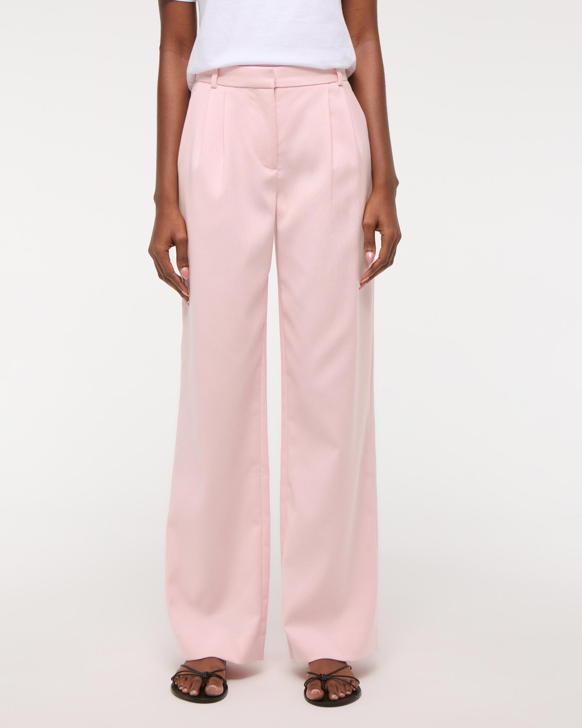 A&F Sloane Low Rise Tailored Wide Leg Pant Product Image