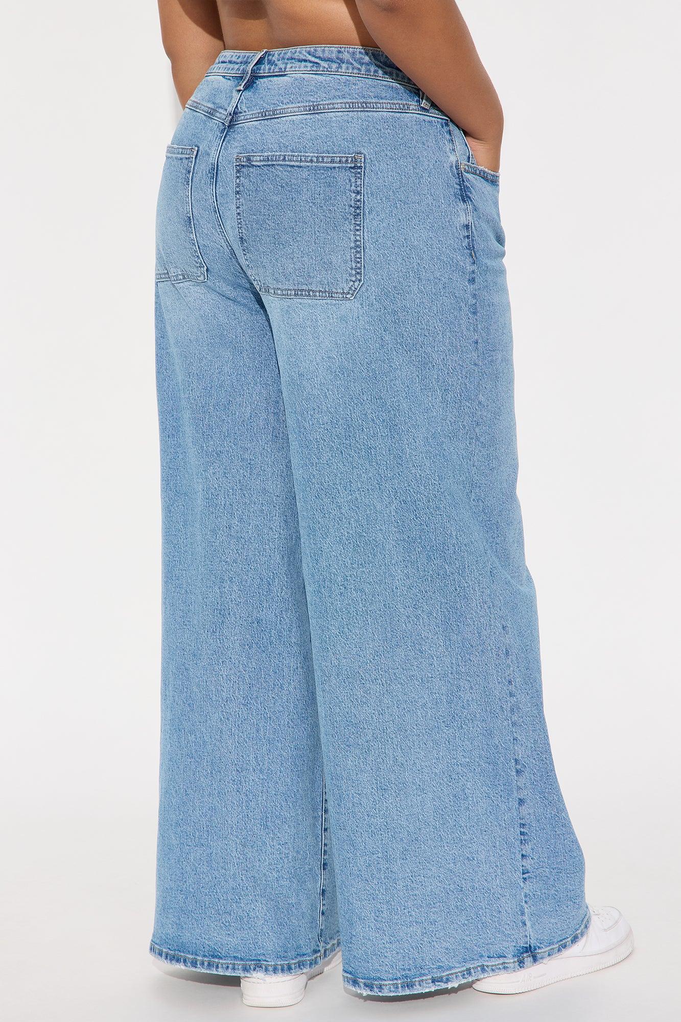Kai Ultra Wide Leg Jeans - Medium Wash Product Image