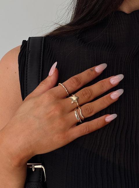 Casen Ring Set Gold Product Image