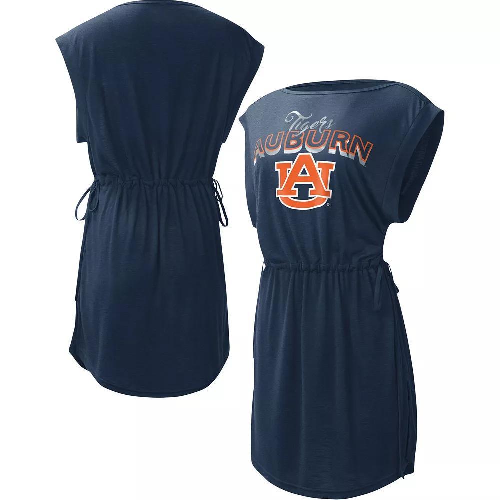 Women's G-III 4Her by Carl Banks Navy Auburn Tigers GOAT Swimsuit Cover-Up Dress, Size: XL, Blue Product Image