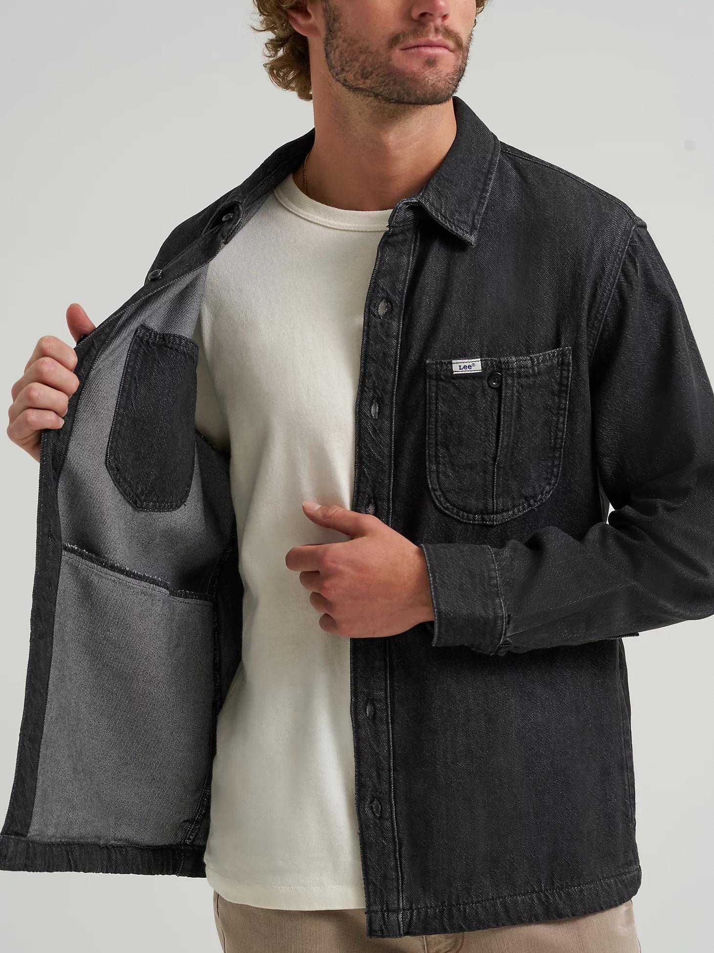 Men's Very Loose Fit Denim Overshirt | Men's Tops & Tees | Lee® Product Image