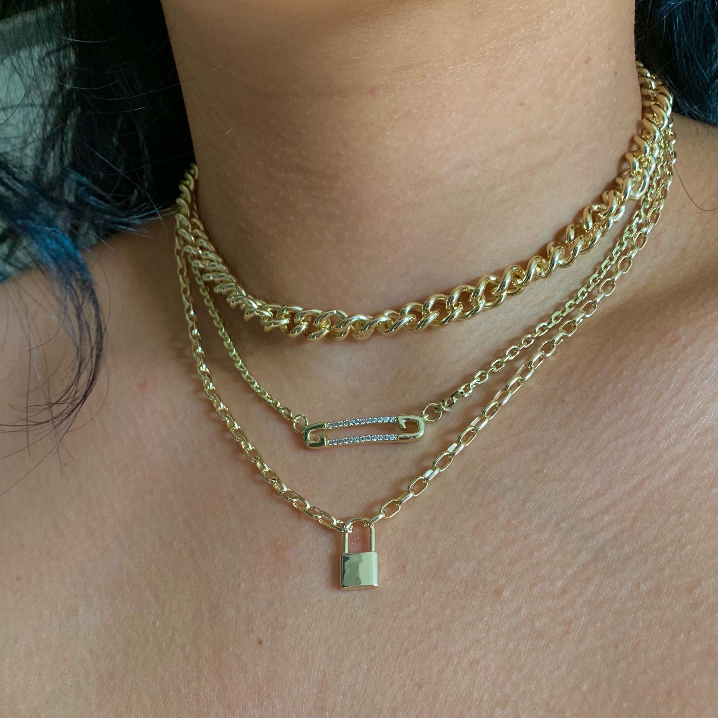 Keep Me Lock Necklace Product Image