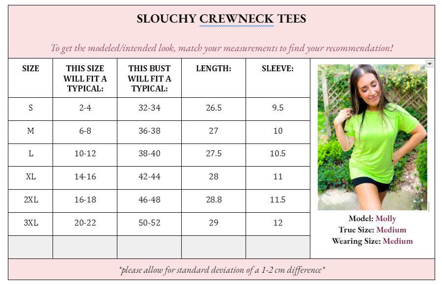 Sophie Slouchy Crewneck Tees Product Image