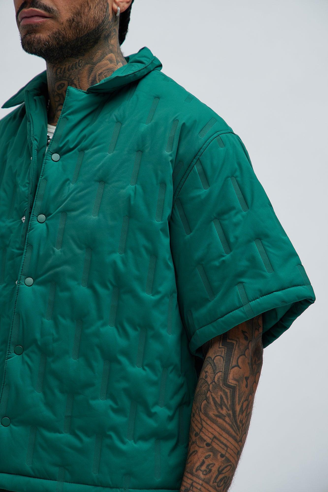 Kona Quilted Nylon Shirt - Green Product Image