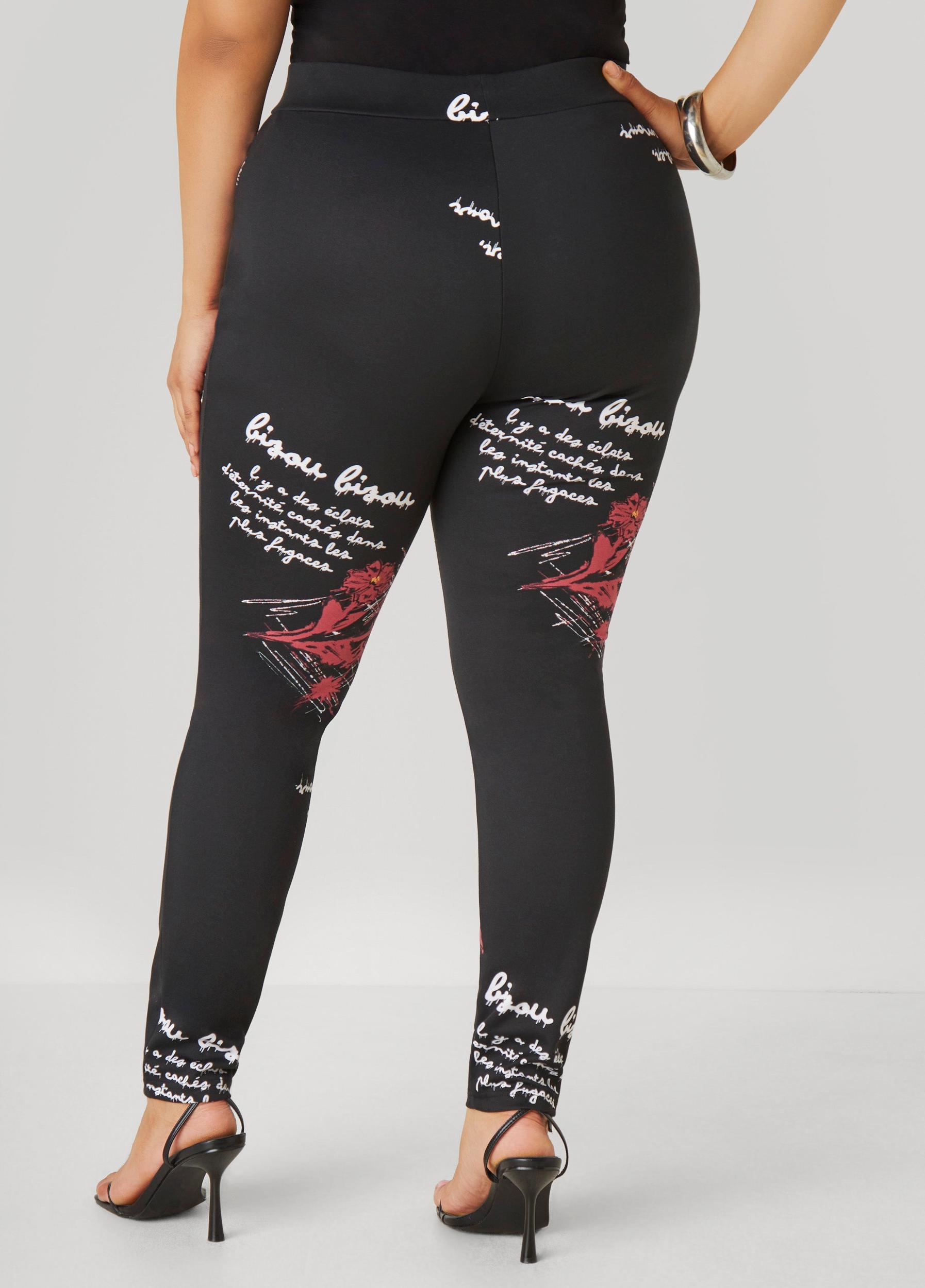 Printed Ponte Leggings Product Image