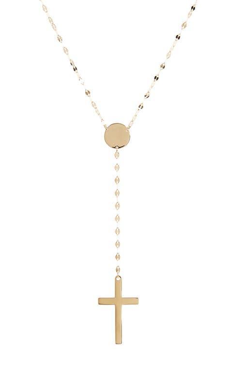 Womens Crossary 14K Yellow Gold Lariat Necklace Product Image