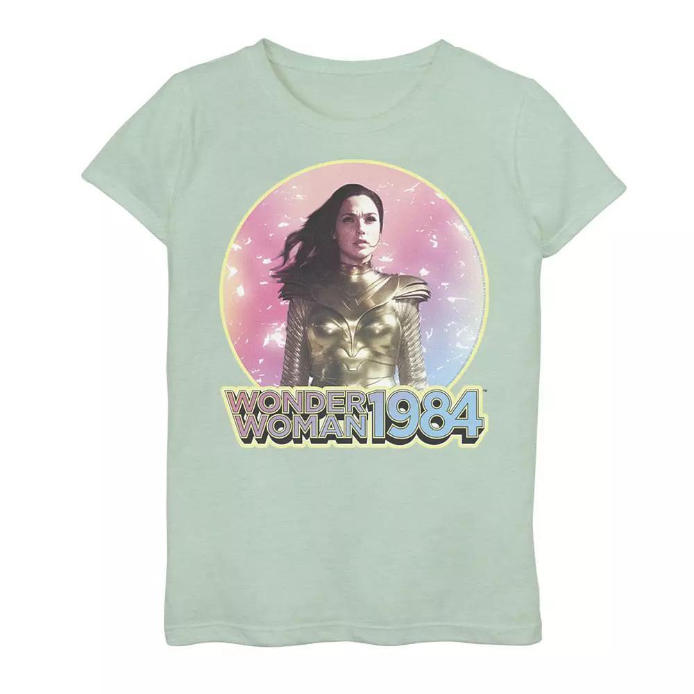 Girls 7-16 DC Comics Wonder Woman Pastel Eagle Poster Graphic Tee, Girl's, Size: XL, Green Product Image