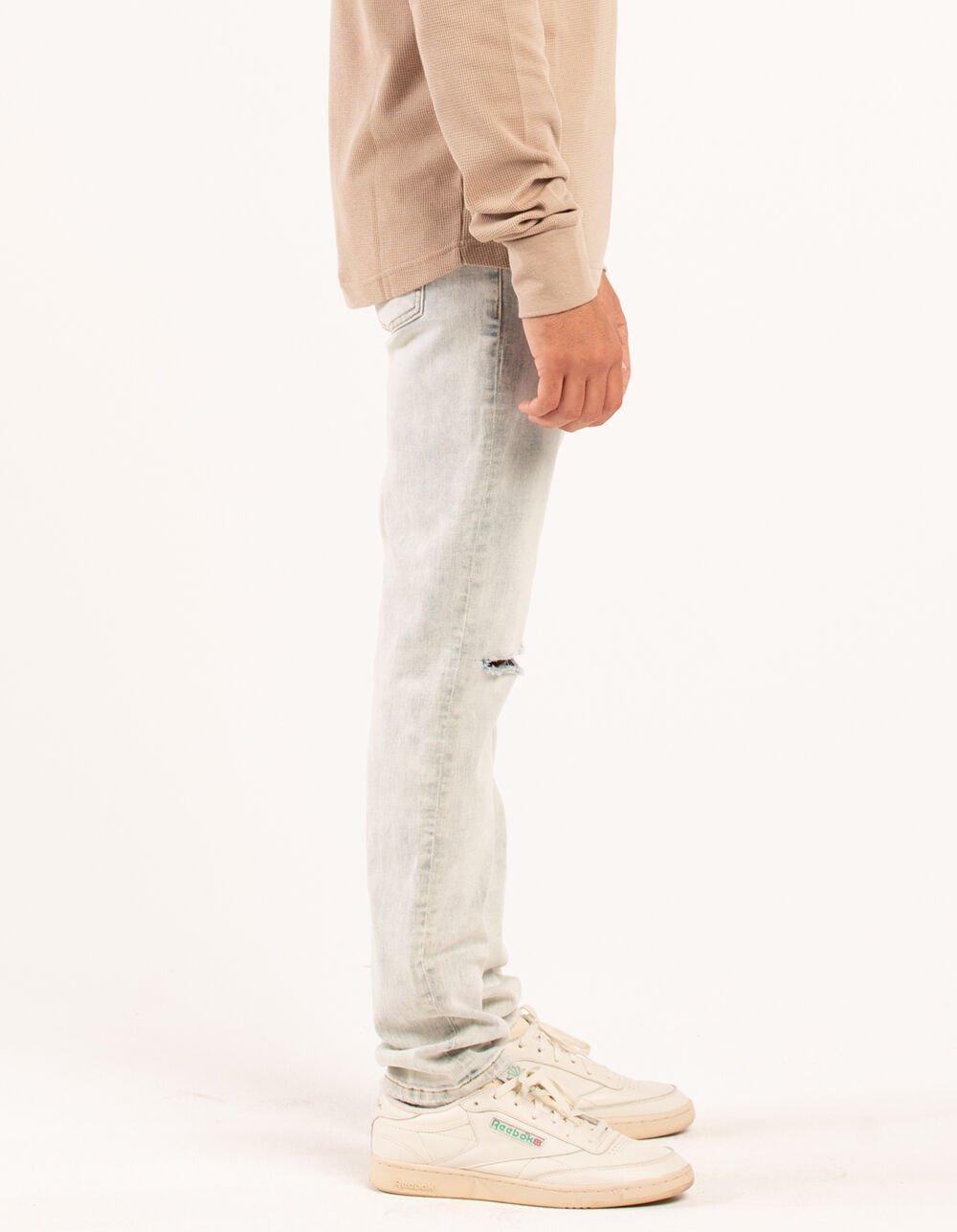RSQ Mens Skinny Vintage Flex Jeans - LIGHT DESTRUCT Product Image