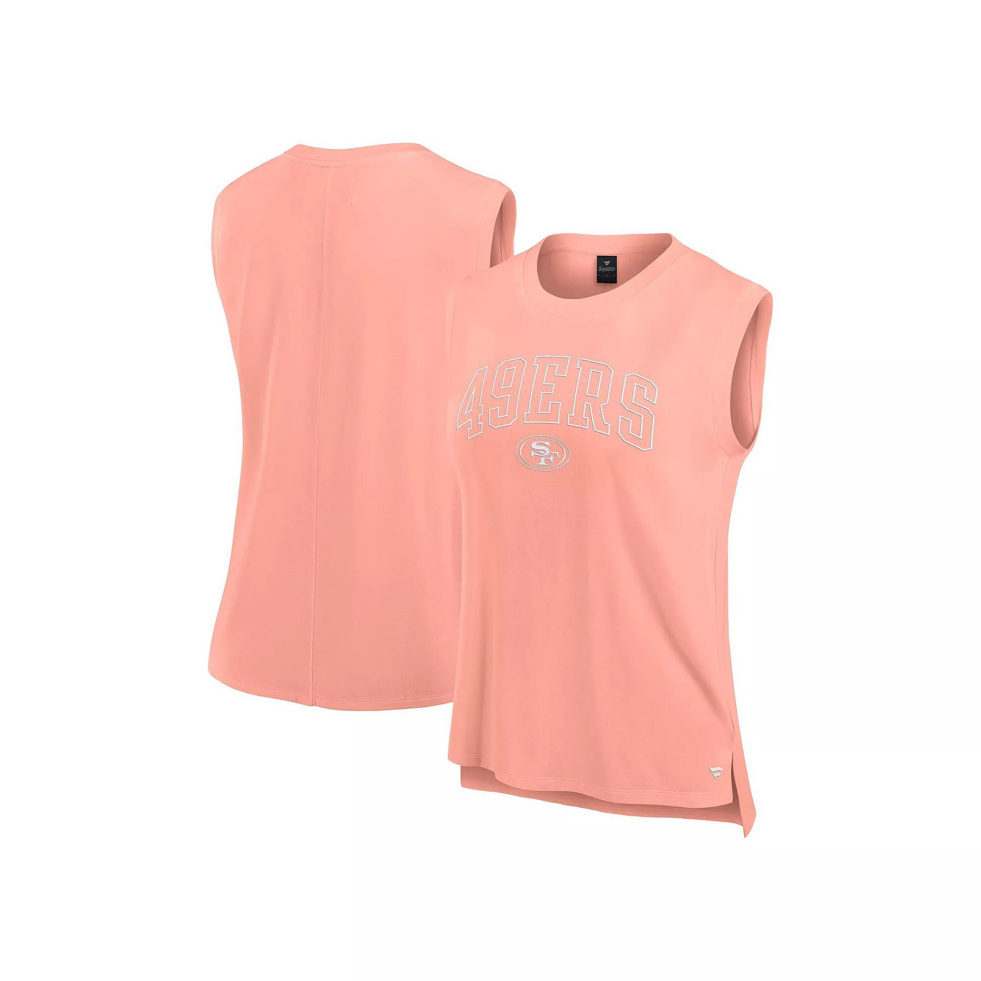 Womens Fanatics Signature Coral Kansas City Chiefs Studio Gym Tank Top Product Image
