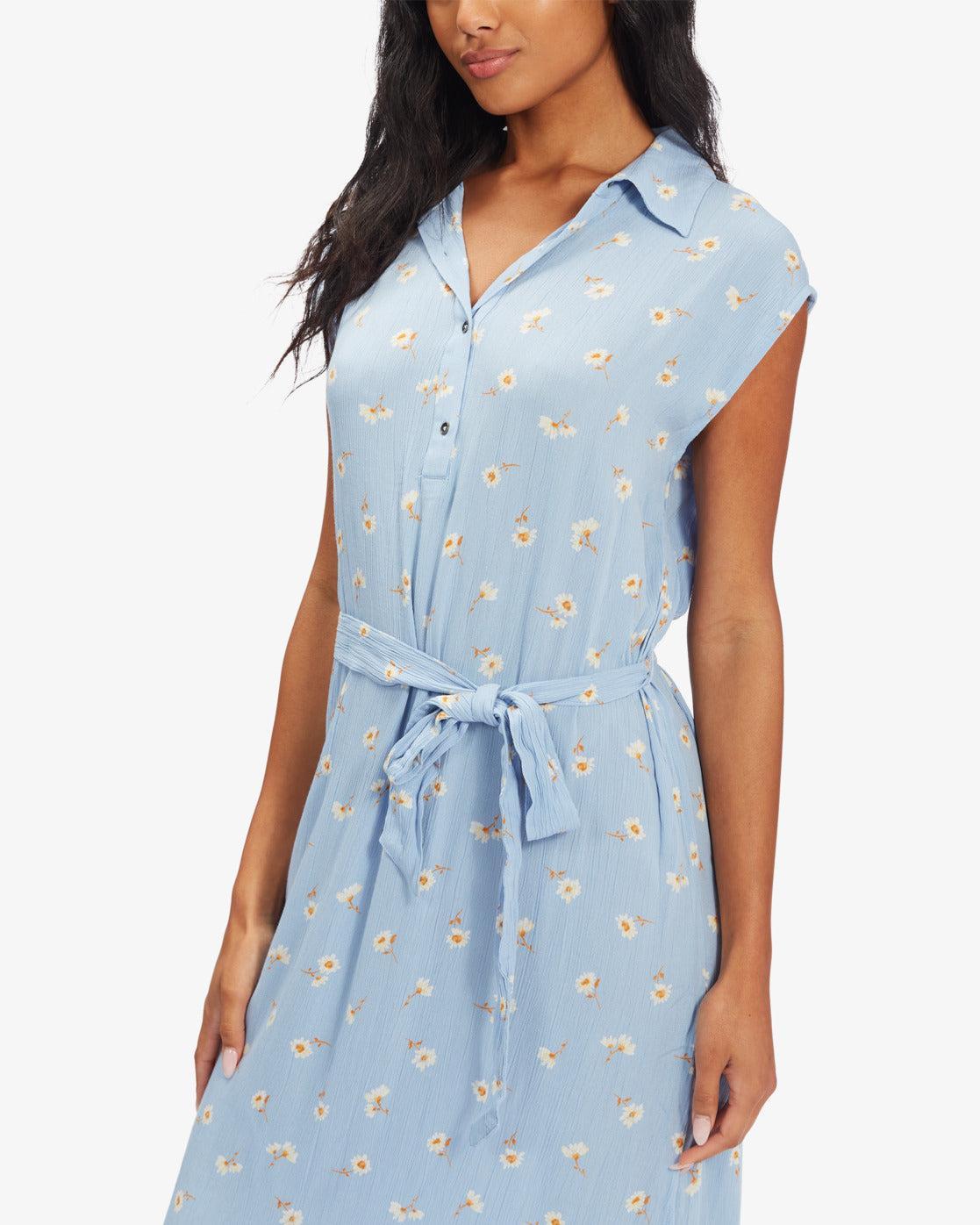 Lovely Ways Woven Dress - Sweet Blue Female Product Image