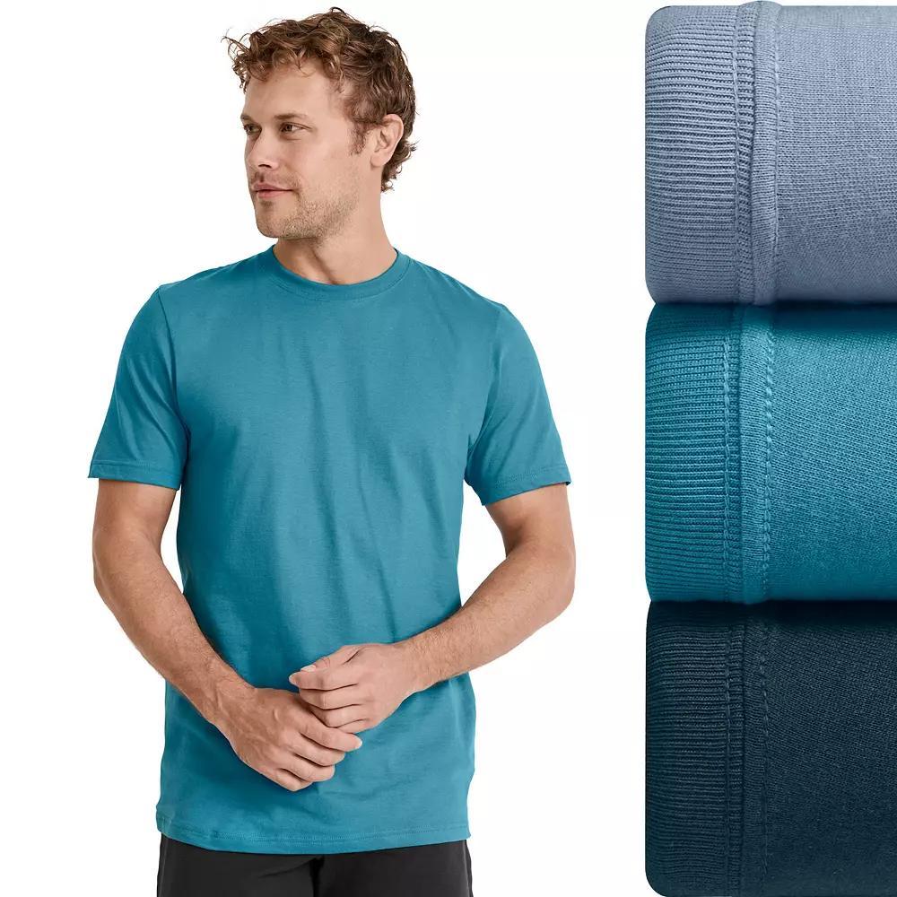 Men's Jockey® Classic 3-pack Crewneck Tees, Size: XXL, Teal Grey Team Product Image