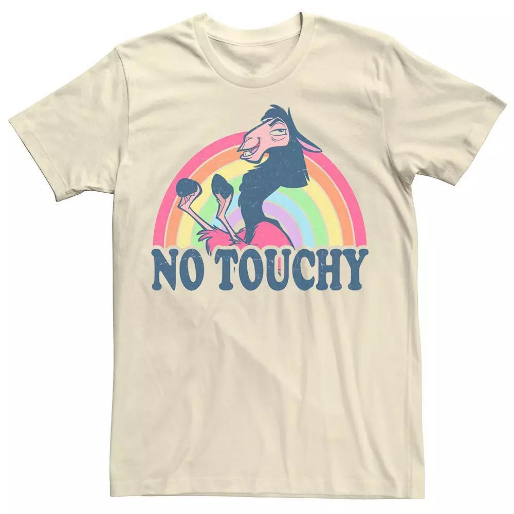 Disney's Emperor's New Groove Kuzco Rainbow No Touchy Adult Tee, Men's, Size: 3XL, Natural Product Image