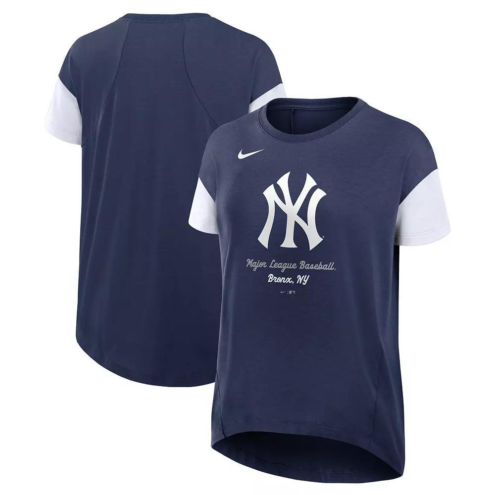 New York Yankees Flowy Womenâs Nike Women's Dri-FIT MLB T-Shirt Product Image
