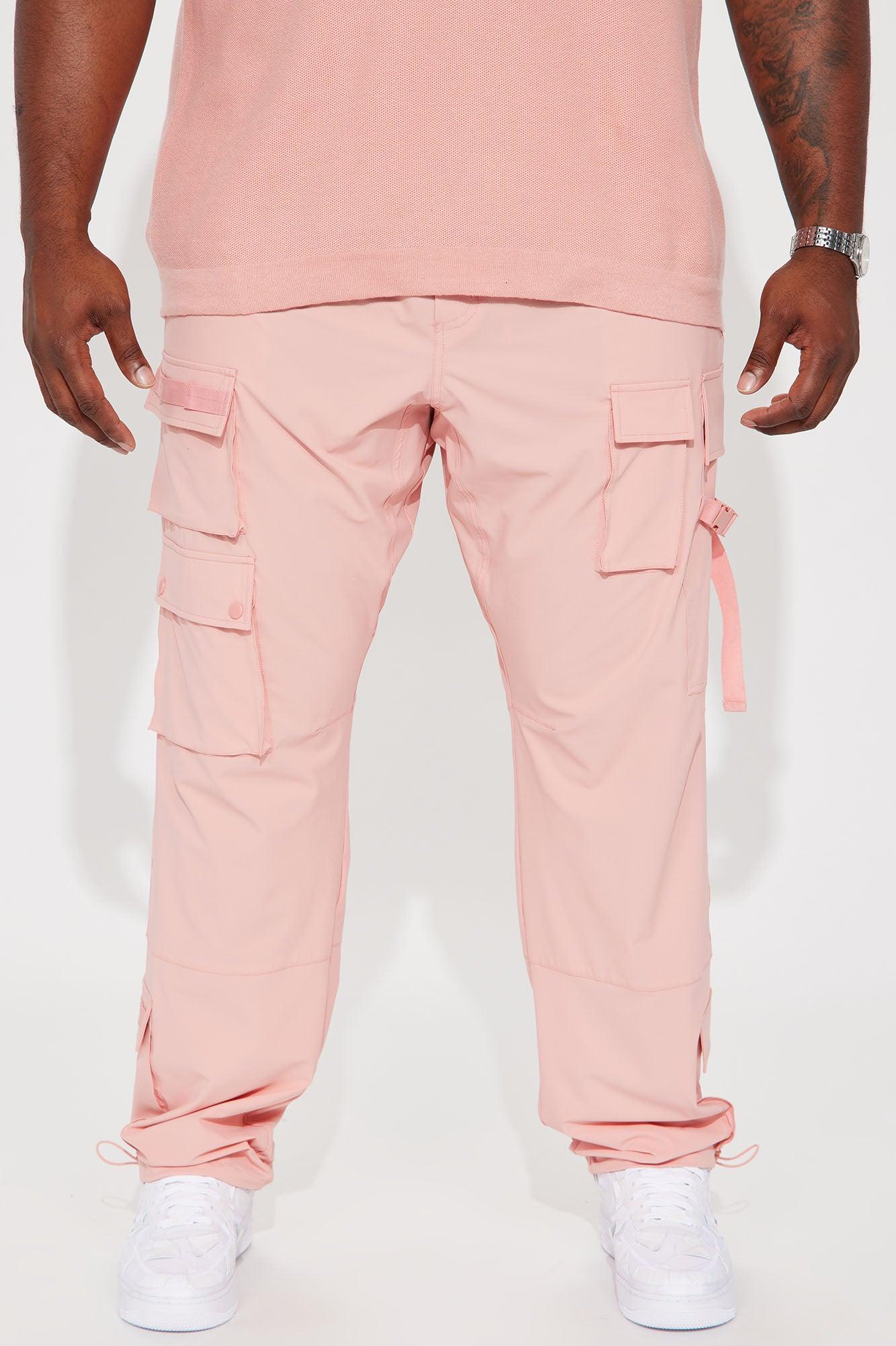 Versatile Slim Cargo Pants - Mauve Product Image