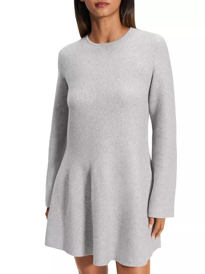 Wool-Cashmere Flounce Minidress Product Image