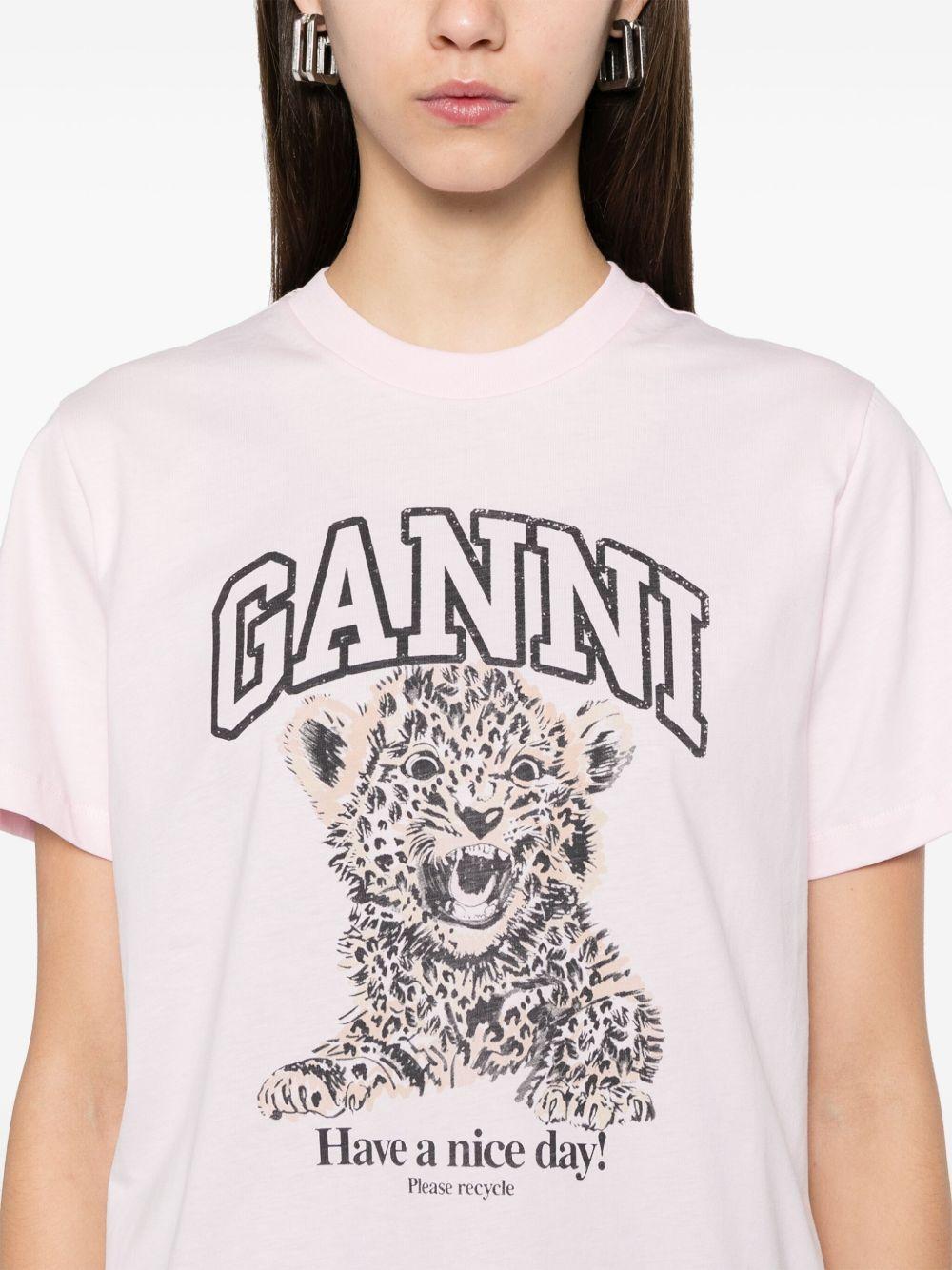 leopard-print jersey T-shirt Product Image