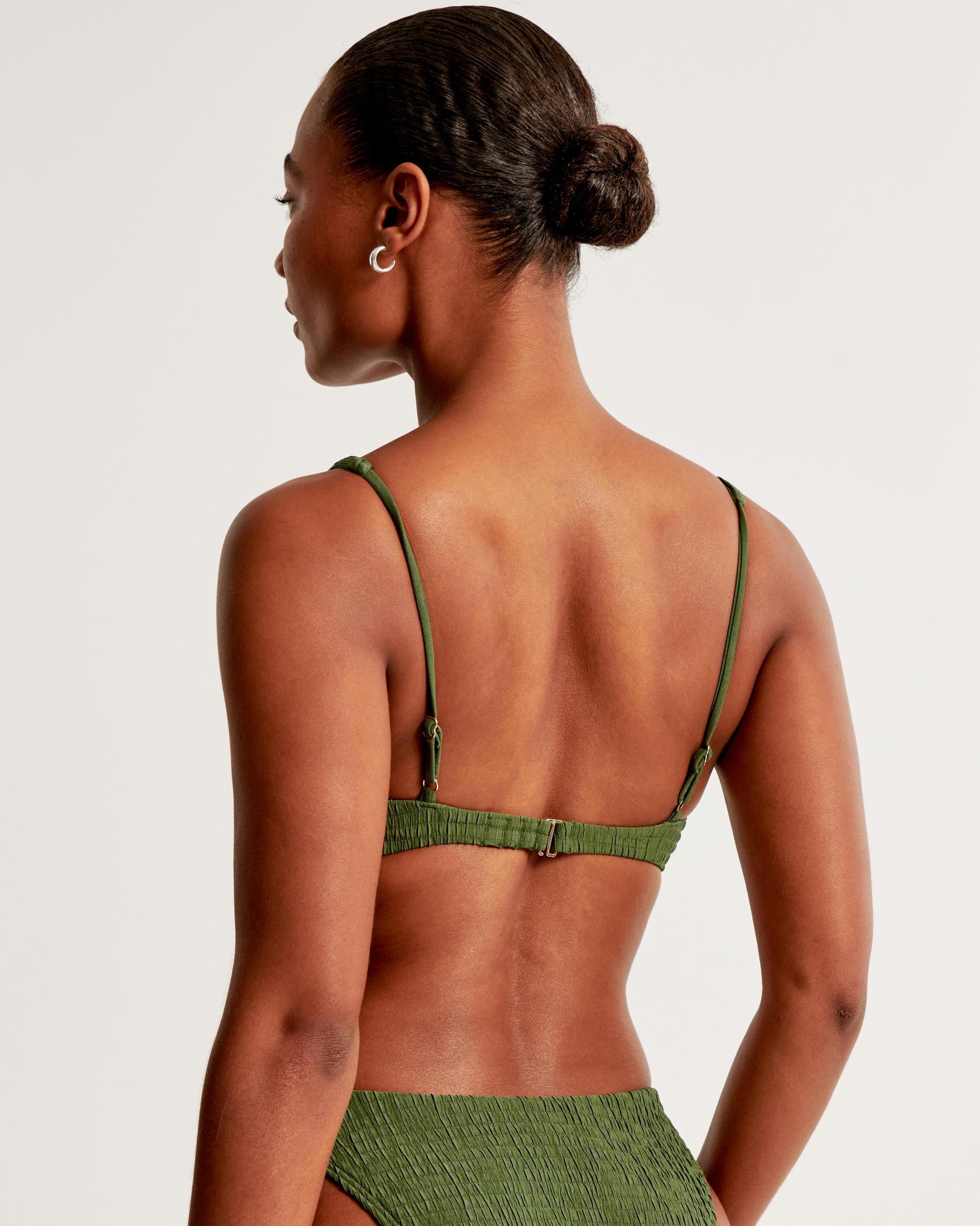 Wide Strap Twist Continuous Underwire Bikini Top Product Image