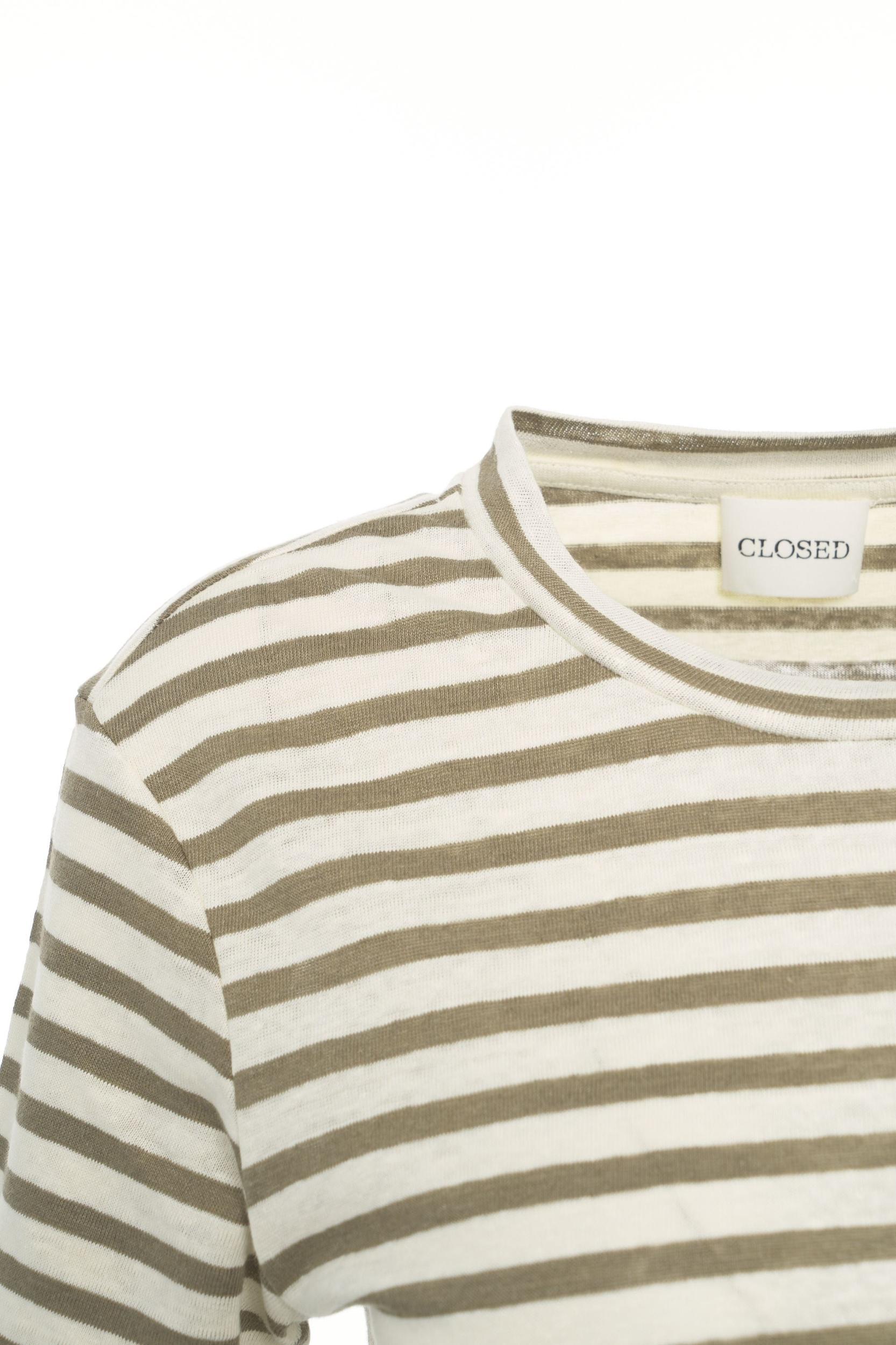 Striped linen t-shirt Product Image