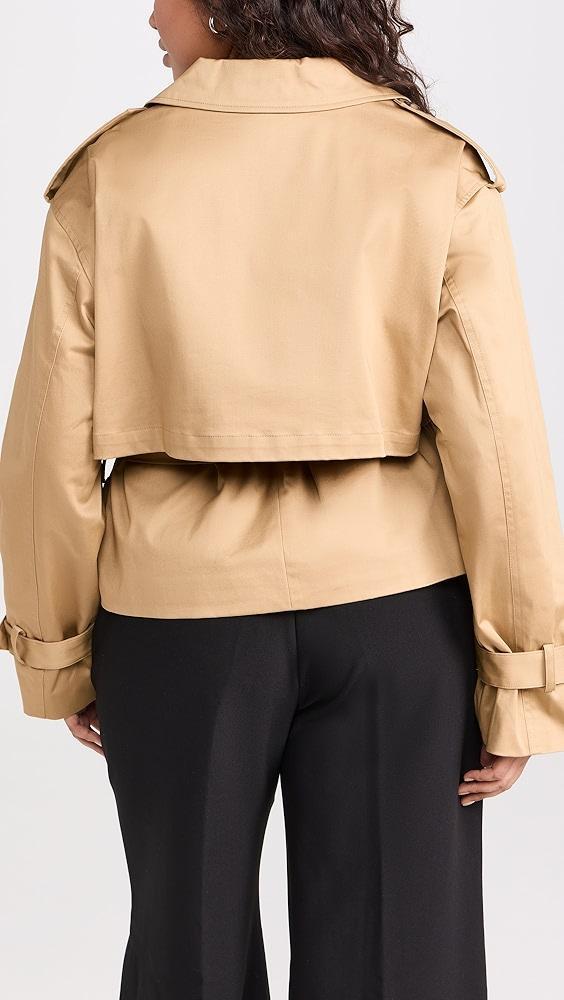 Favorite Daughter The Cropped Charles Trench Coat | Shopbop Product Image